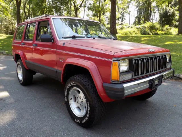 no reserve 1990 jeep cherokee pioneer 4-door sport utility 4.0l 6cyl 4wd auto