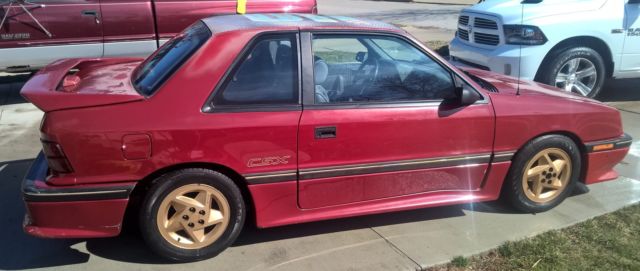 dodge shelby csx 1989 vnt turbo 1 of 500 made