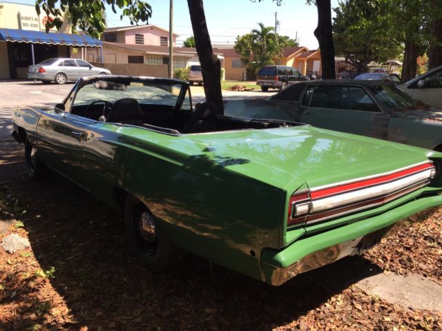 satellite road runner gtx mopar convertible project - 1 of 1523 made in 1968