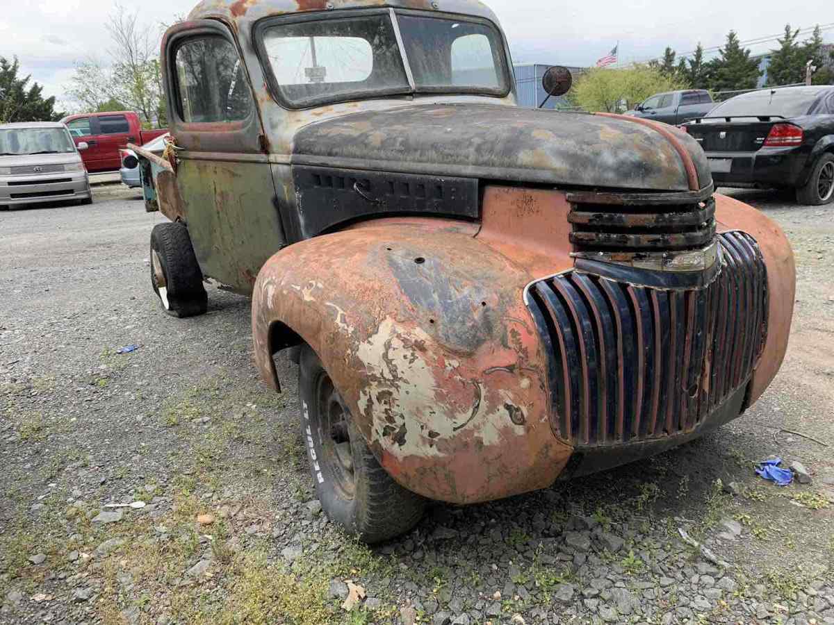 1946 chevrolet 3100 pickup green fwd manual