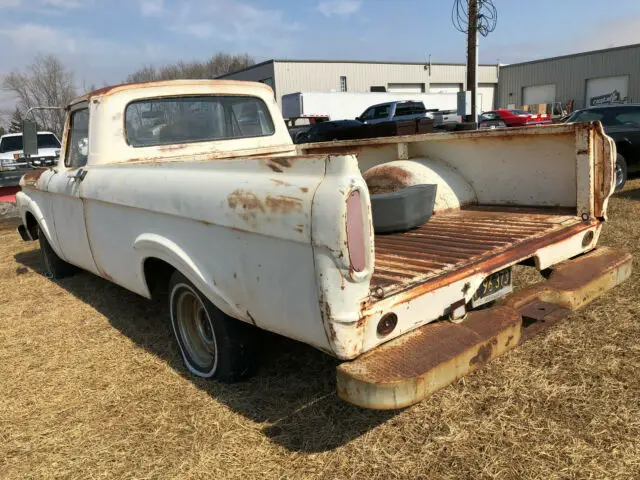 1962 ford f-100 long box uni-body pickup - california rust free - great builder