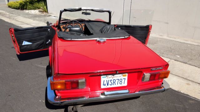 1971 red tr-6