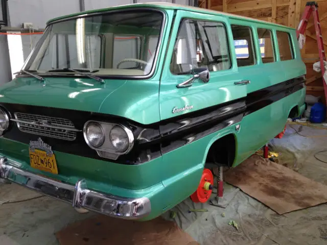 1961 corvair greenbrier van w/ extra engine, trans, transaxle & much more. nice!