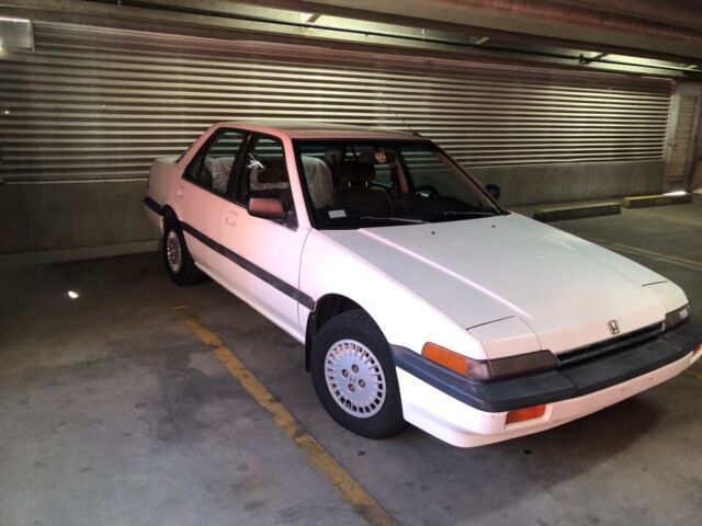 1987 honda accord sedan white fwd automatic lx
