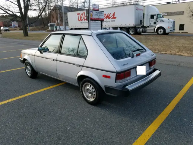 1988 dodge omni 5 speed manual hatchback 2.2l 4 cylinder 99k miles no reserve!