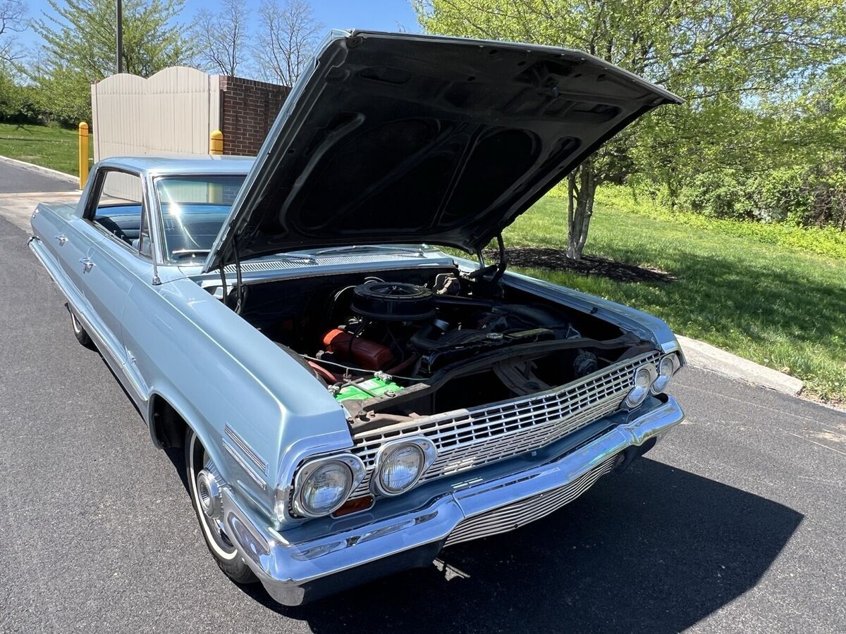 1963 chevrolet impala sedan blue