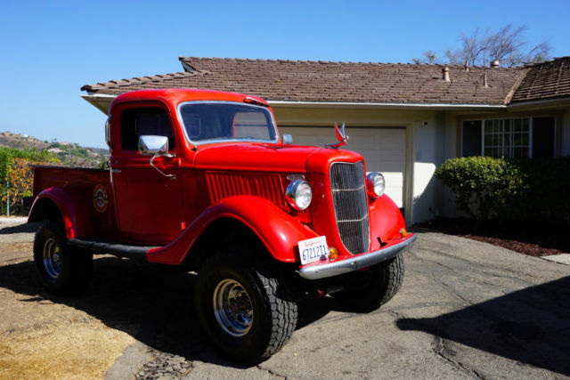 1936 ford truck lifted on 33" ats, 4x4 restomod very unique truck, fun driver!
