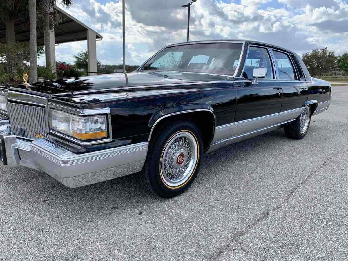 1990 cadillac brougham sedan black rwd automatic dâ€™elgance 19,556 miles