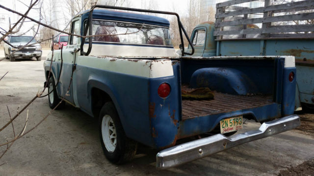 vintage 1958 58 ford f100 f-100 shortbox pickup truck fomoco 2wd