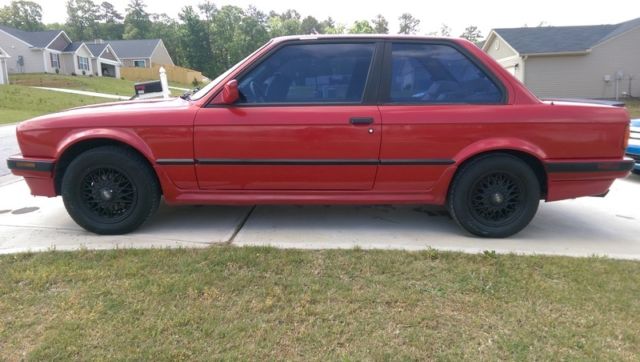1988 bmw 325is e30 red low miles 5 speed manual