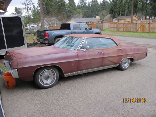 1967 pontiac bonneville brougham 4 door hardtop low mile original car