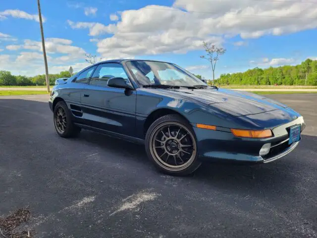 1992 toyota mr2 coupe green rwd manual turbo sport roof