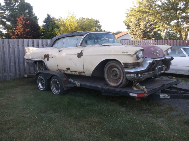 1957 cadillac eldorado biarritz convertible with 2x4 with batwing