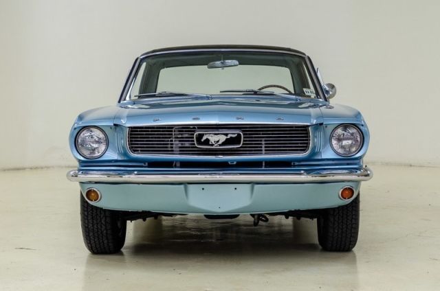 1966 ford mustang 39074 miles silver blue coupe 289 ci 3-spd auto