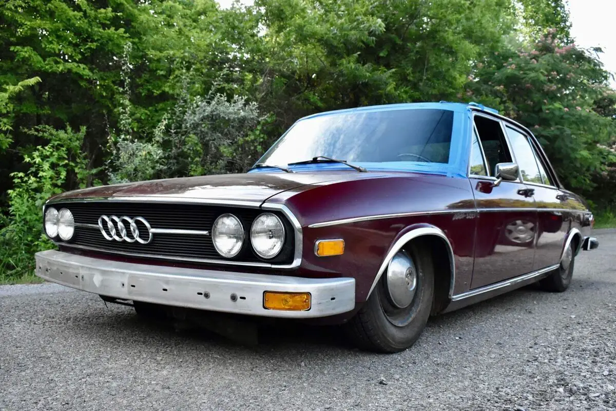 1974 audi 100 sedan red