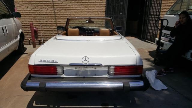 1981 mercedes 380l white convertable runs like new