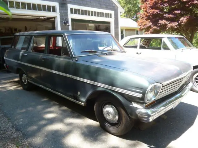1963 chevy,nova wagon 377 sbc,high bidder wins this chevy ii, resto mod, project