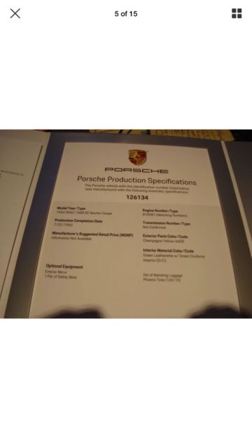 1964 porsche 356sc coupe, arizona car with certificate of authenticity