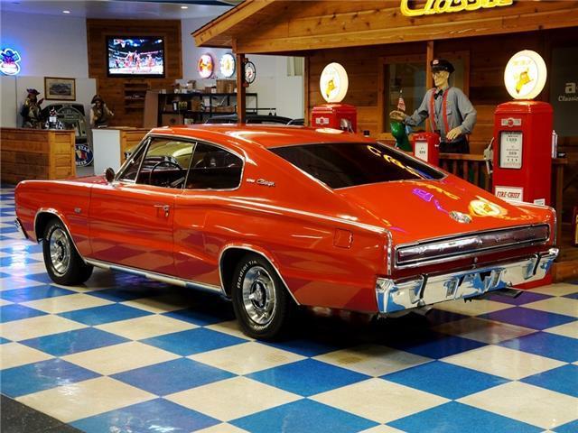 1966 dodge charger - bright red
