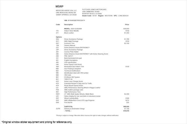 2024 mercedes-benz amg glb 35 4matic