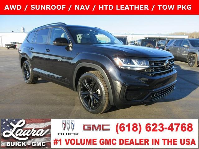 2022 volkswagen atlas 3.6 v6 sel r-line black