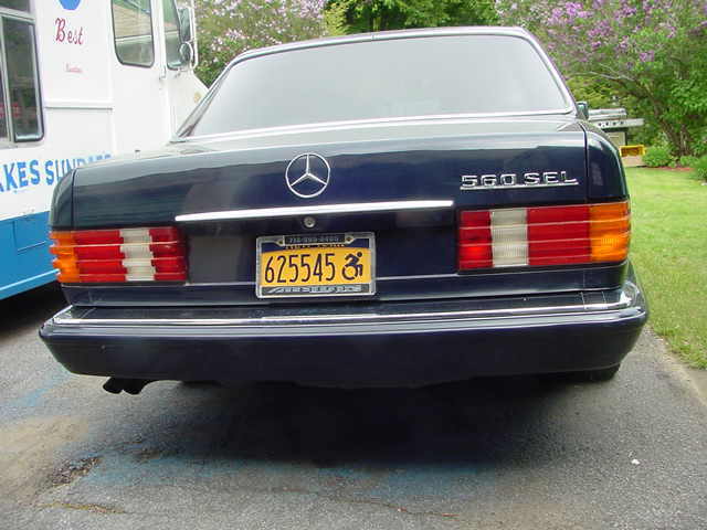 blue 1991 mercerdes-benz 560 sel sedan