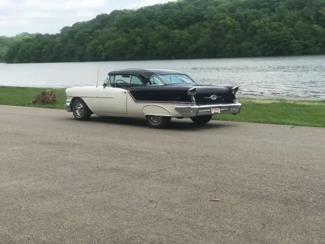 57 oldsmobile 2 door hard top, completely restored