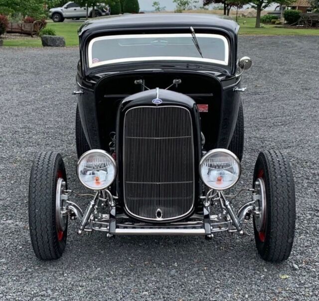 1932 ford model b coupe black rwd manual