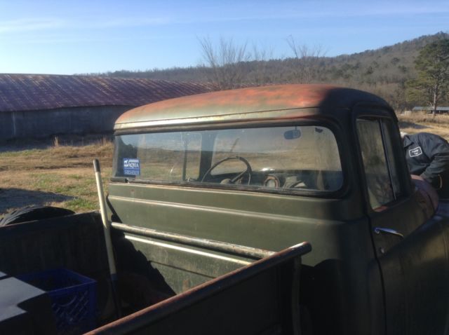 1955 dodge pickup with wrap around back glass