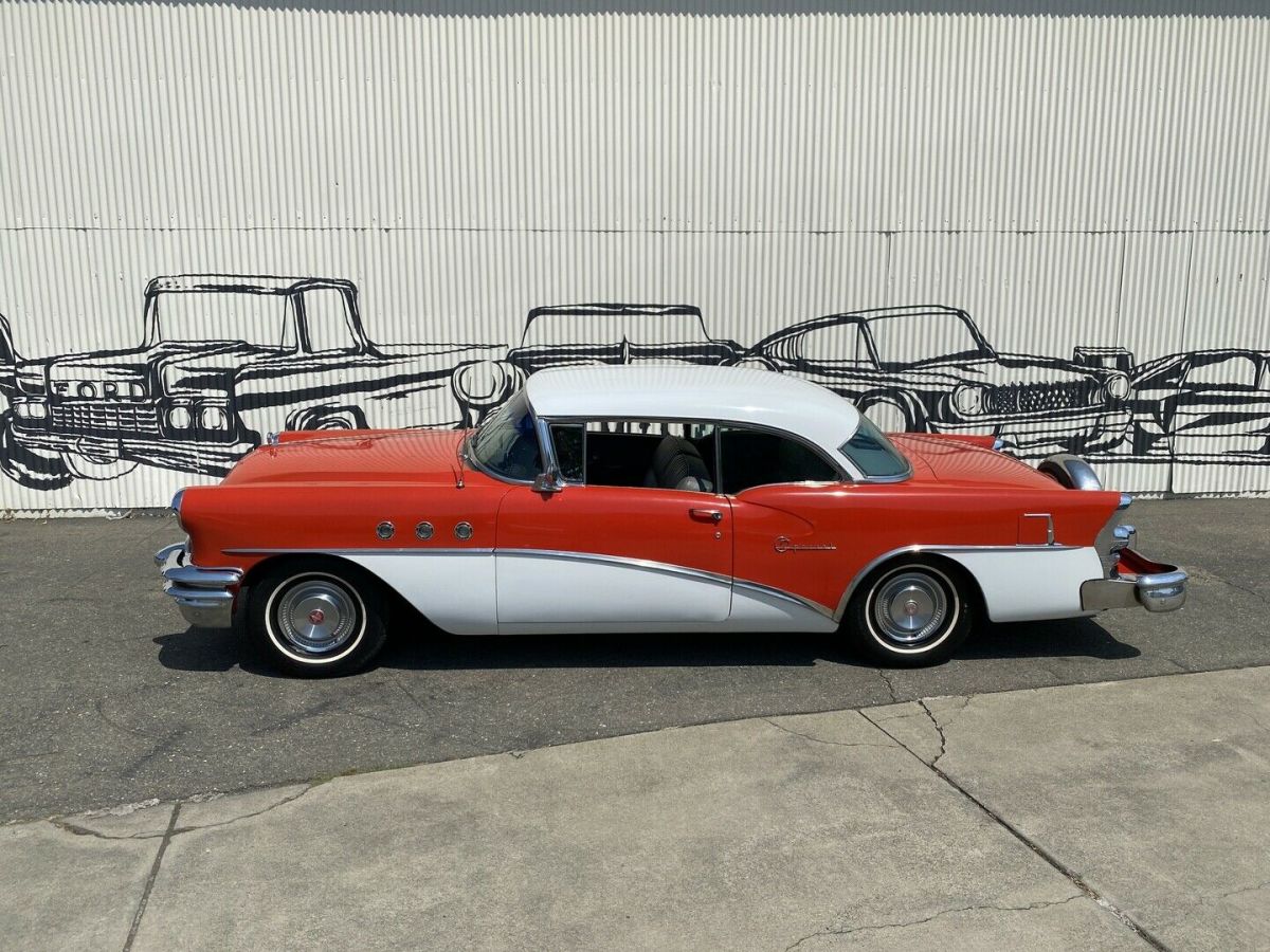1955 buick 46r special 83555 miles red/white hardtop