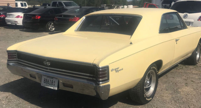 1967 chevelle ss 396 4-speed butternut yellow