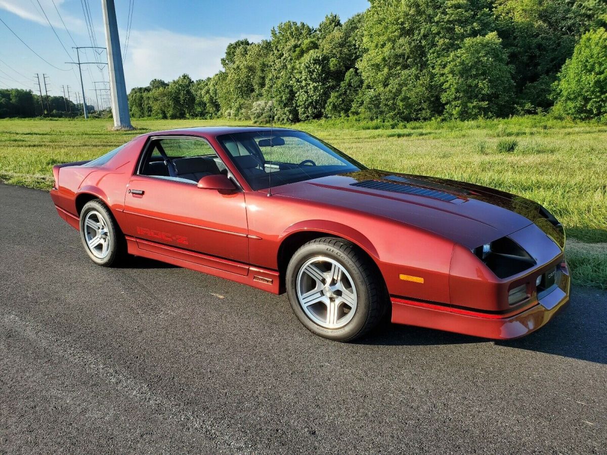 1988 chevrolet camaro iroc z coupe red rwd automatic