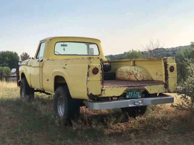1963 ford f100 custom cab - factory 4x4 , one owner truck