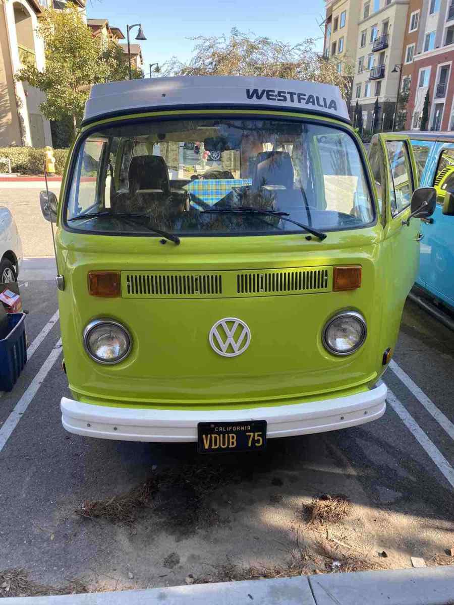 1975 volkswagen westfalia bus suv green fwd manual