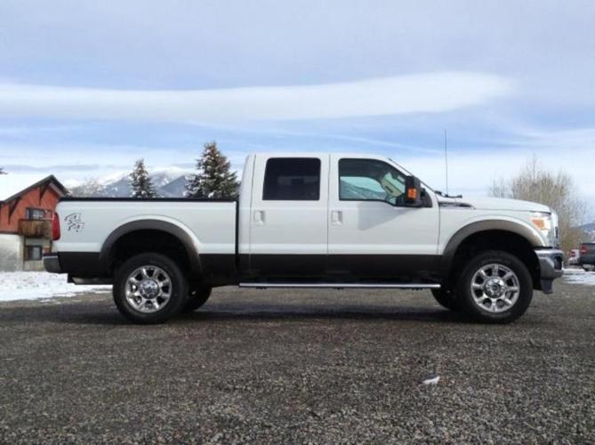 2015 ford f-250 super duty lariat 4x4 lariat 4dr crew cab 6.8 ft. sb pickup for sale in bozeman, montana