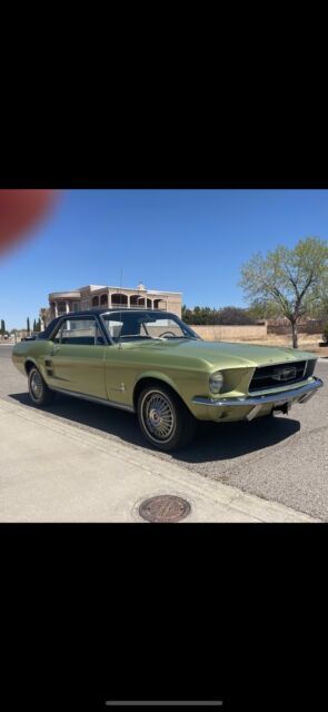 1967 ford mustang coupe green rwd manual 289
