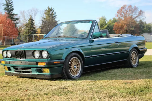 beautiful 1991 bmw 325ic, e30, laguna green