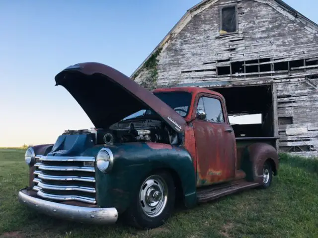 1952 chevy 5 window truck rat rod hot rod patina