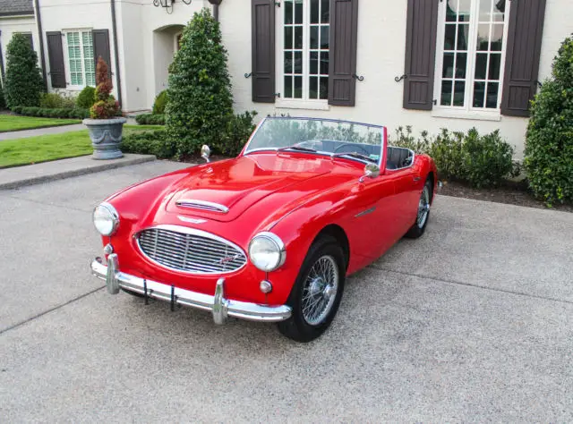 1960 austin healey 3000 bt7 red