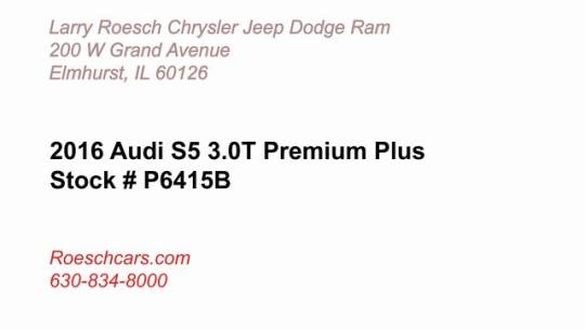 2016 audi s5 3.0t quattro premium plus