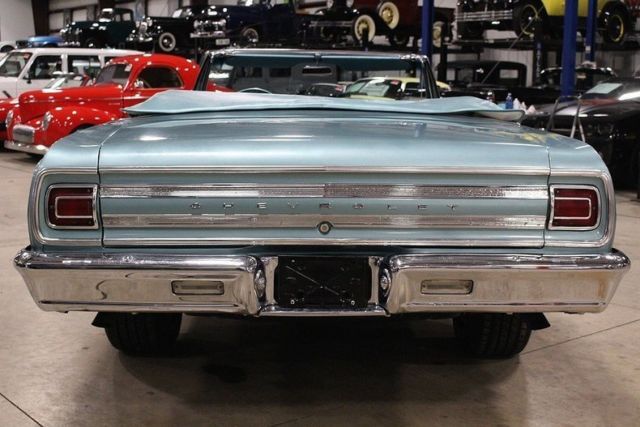 1965 chevrolet malibu 373 miles mist blue convertible 327ci v8 automatic