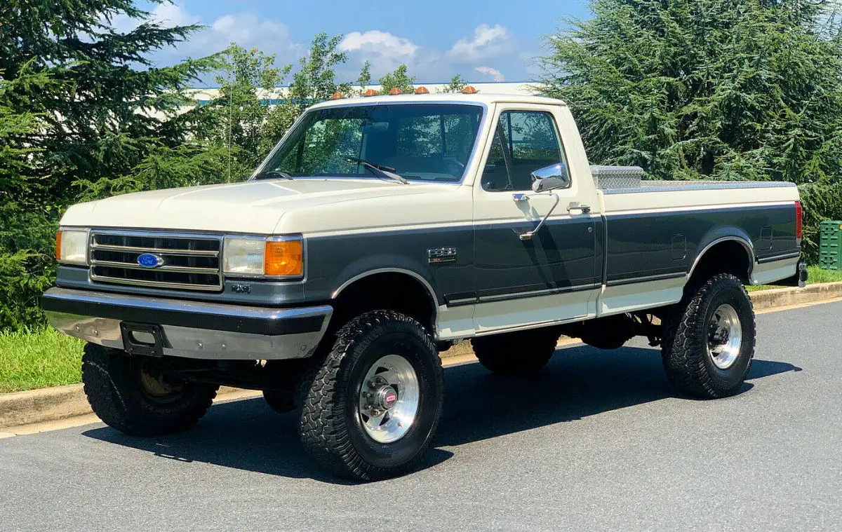 no reserve! 1989 ford f350 93k miles xlt lariat 4x4 family owned state inspected