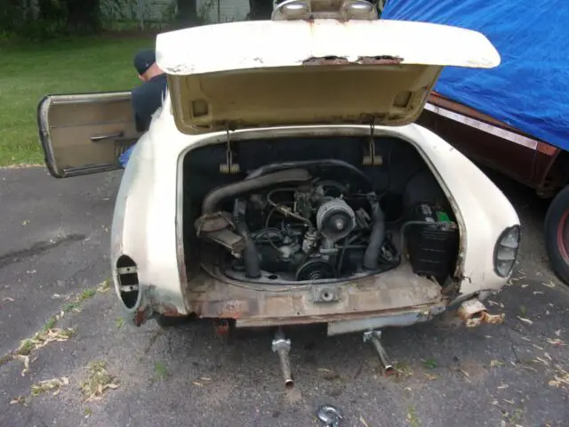 1962 vw ghia for parts or restoration / running project volkswagen karmann ghia