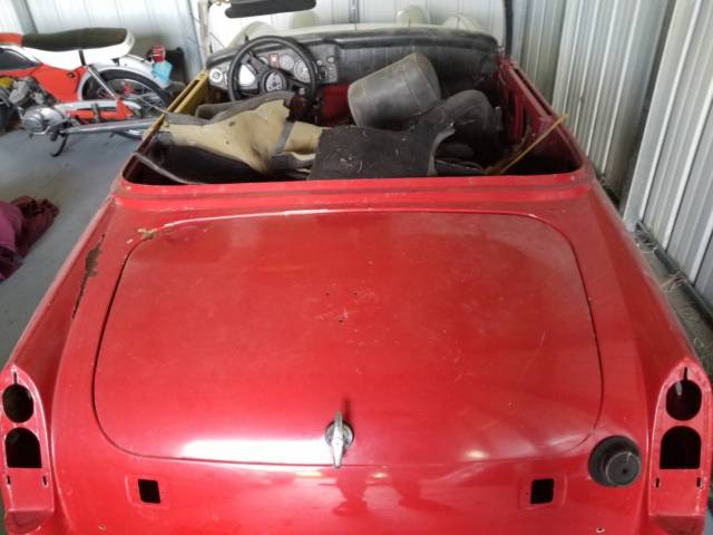mg midget 1275 frog eye sprite front end project car 1974