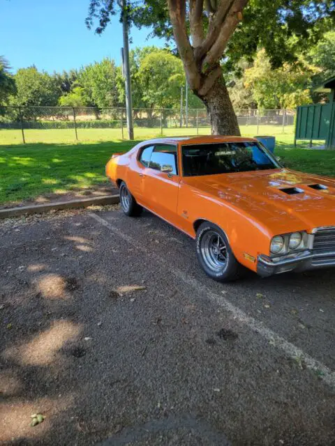 1971 buick gs 455 stage 1 orange rwd turbo 400 automatic transmission