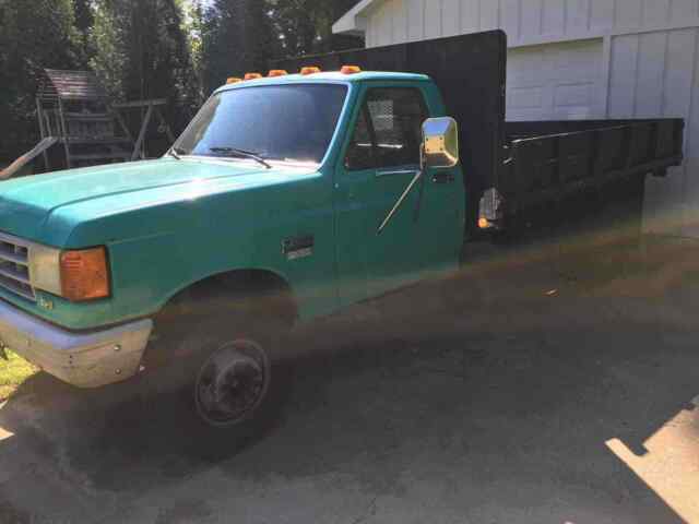 1991 ford f 450 super duty pickup (green rwd automatic)
