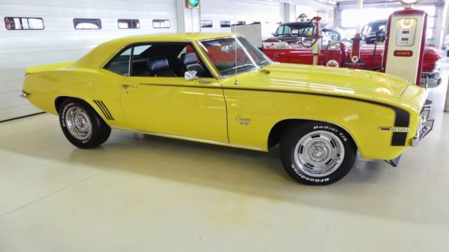 1969 chevrolet camaro ss tribute 29469 miles daytona yellow 2 door hard top 350