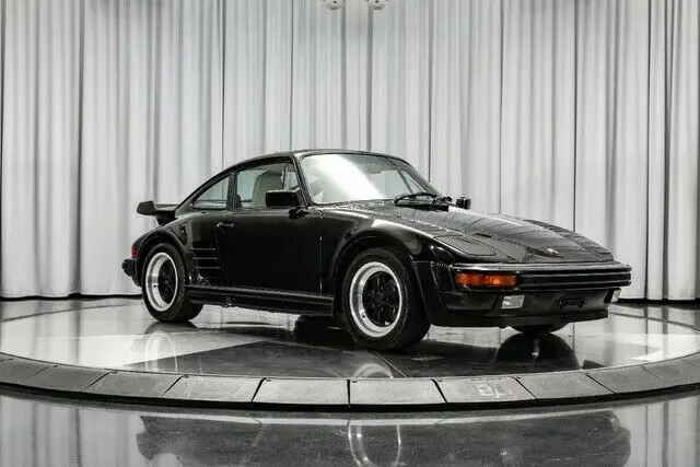 1987 porsche 911 slantnose turbo 3.3l flat 6-cyl engine automatic black