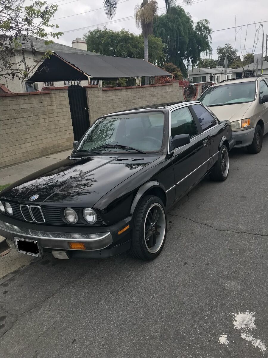 1986 bmw 325e sedan black rwd automatic e automatic