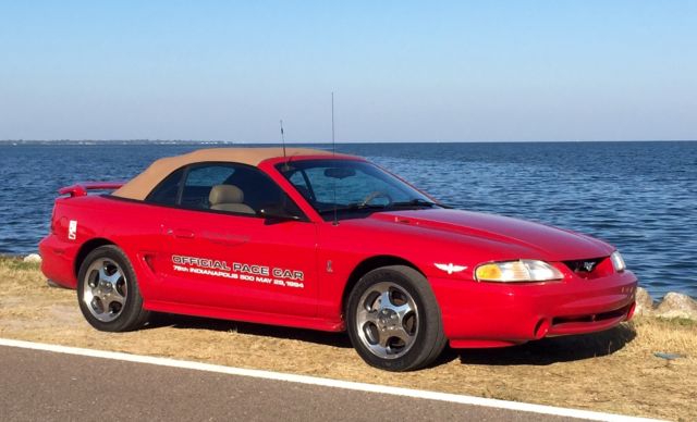 1994 ford mustang svt cobra convertible indianapolis 500 pace car forida car